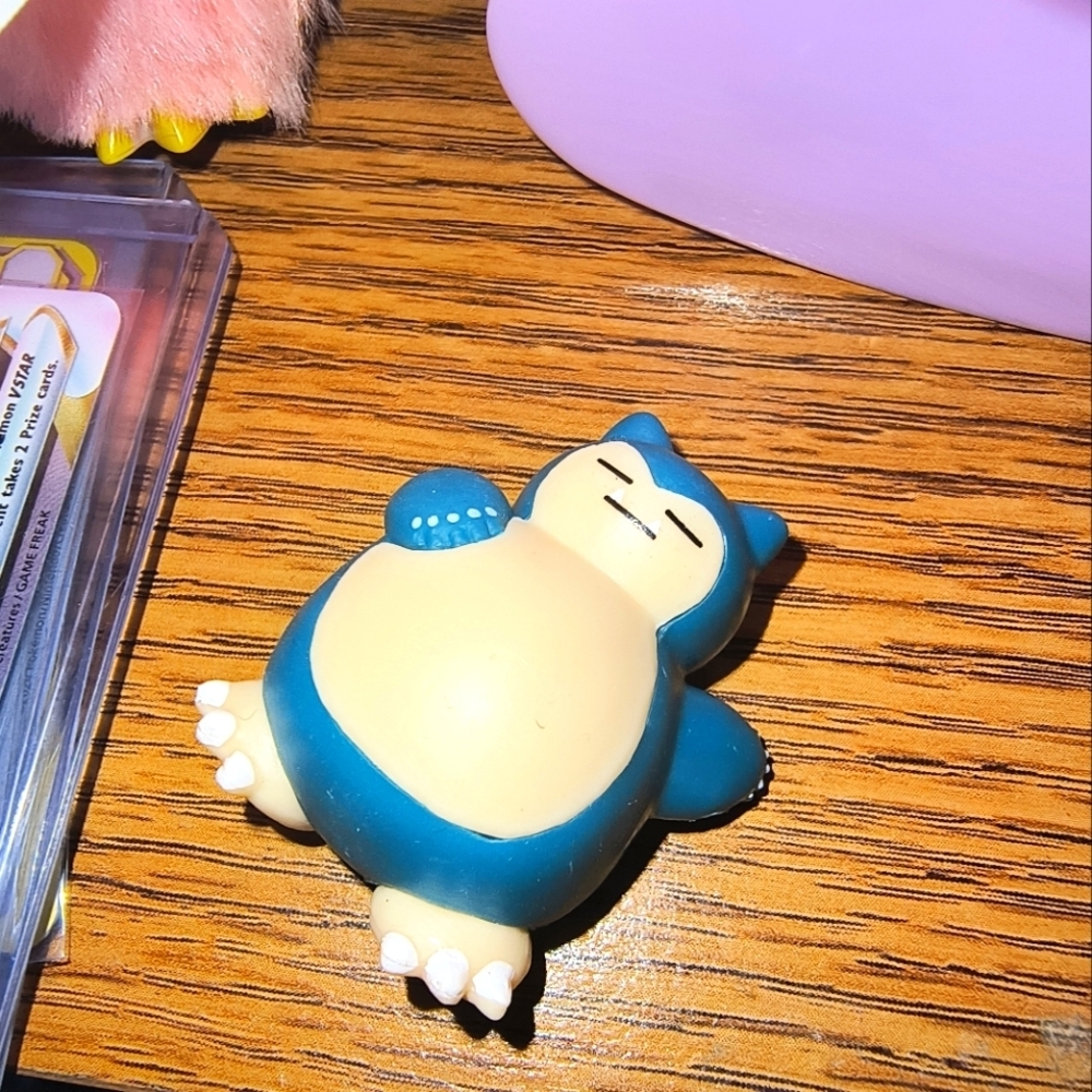 Pokemon Snorlax Toy in Blue and Cream